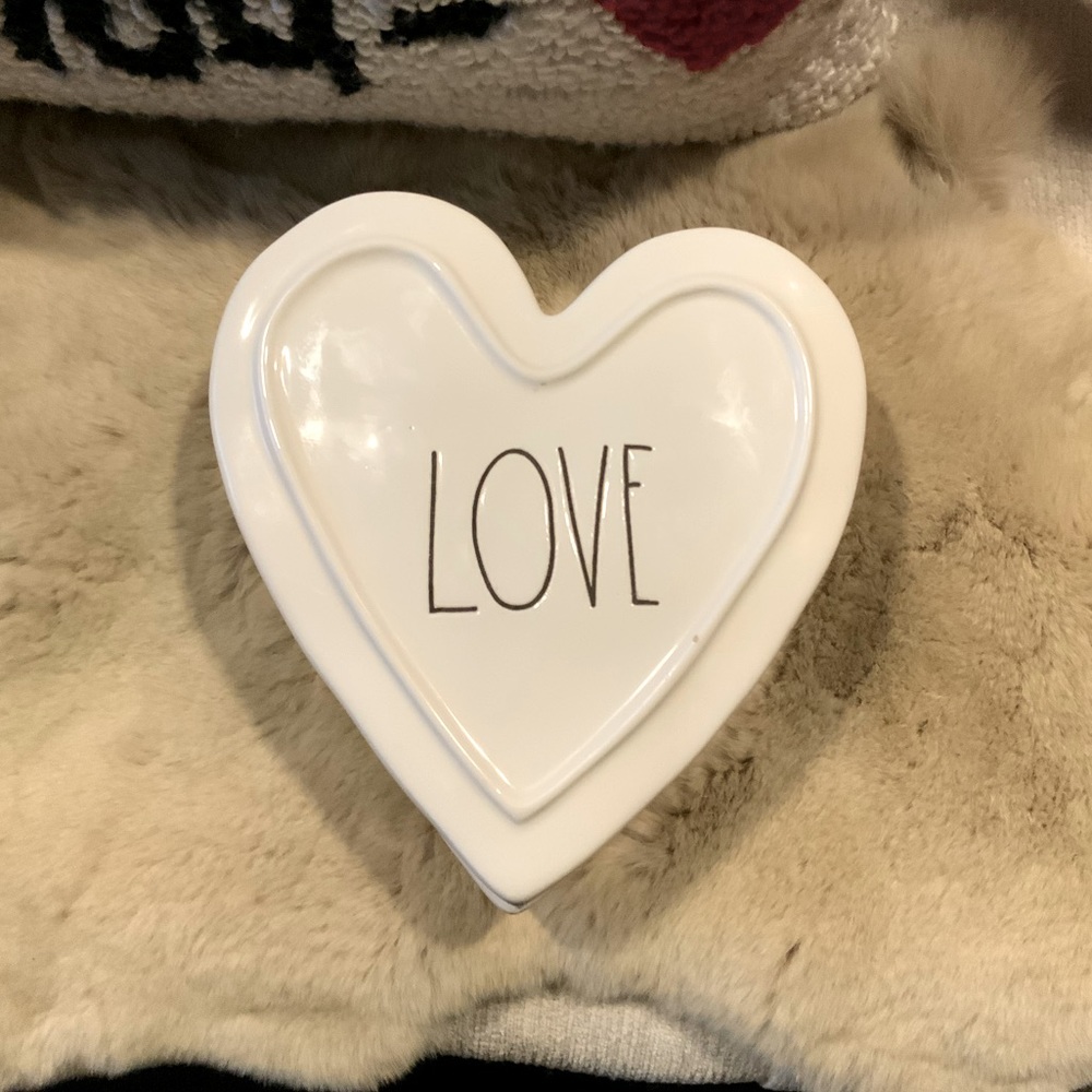 Rae Dunn LOVE Jewelry Box Ceramic Trinket Box LL